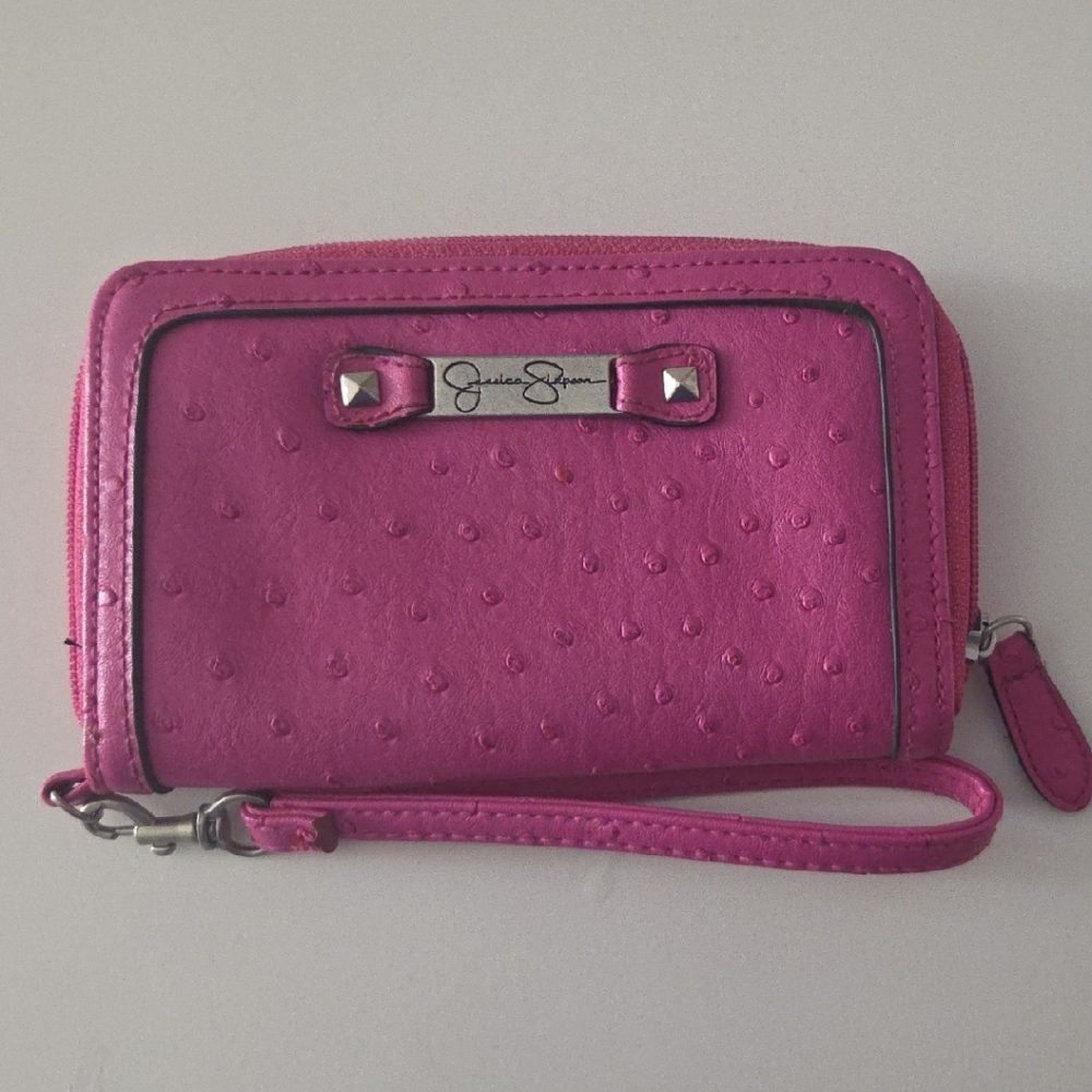 Jessica Simpson Pink Wristlet Clutch